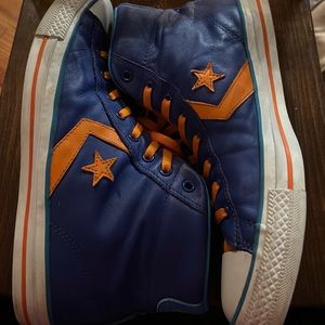 Men’s Converse All Star High Tops, Orange and Blue